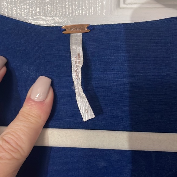 Free People dress   Size 0. Navy and white.  Absolutely beautiful - Picture 5 of 12